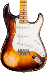 Elektrische gitaar in str-vorm Fender Custom Shop 70th Anniversary 1954 Stratocaster Ltd #XN4378 - Super heavy relic 2-color sunburst
