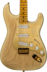 Elektrische gitaar in str-vorm Fender Custom Shop 1955 Stratocaster Hardtail Gold Hardware #CZ568215 - Journeyman relic natural blonde