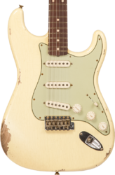 Elektrische gitaar in str-vorm Fender Custom Shop 1959 Stratocaster #R133800 - Relic antique vintage white