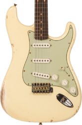 Elektrische gitaar in str-vorm Fender Custom Shop 1959 Stratocaster #R133842 - Relic antique vintage white