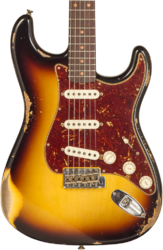 Elektrische gitaar in str-vorm Fender Custom Shop 1961 Stratocaster #CZ575233 - Heavy Relic 3-Color Sunburst