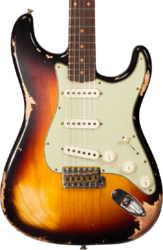 Elektrische gitaar in str-vorm Fender Custom Shop 1962 Stratocaster #CZ580826 - Heavy relic 3-color sunburst