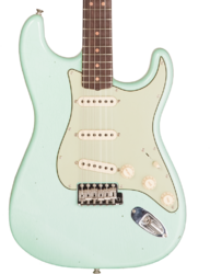 Elektrische gitaar in str-vorm Fender Custom Shop 1964 Stratocaster #CZ579326 - Journey Man Relic Aged Surf Green