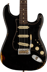 Elektrische gitaar in str-vorm Fender Custom Shop Dual-Mag II Stratocaster Ltd - Relic black over 3-color sunburst