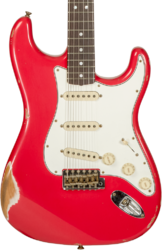 Elektrische gitaar in str-vorm Fender Custom Shop Late  1964 Stratocaster #CZ575557 - Relic aged fiesta red