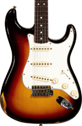 Elektrische gitaar in str-vorm Fender Custom Shop Late 1964 Stratocaster #CZ568169 - Relic target 3-color sunburst