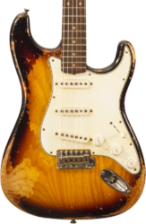 Elektrische gitaar in strat vorm Fender Custom Shop Stratocaster 60's Masterbuilt Levi Perry #R132309 - Heavy Relic 2-Color Sunburst