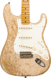 Elektrische gitaar in strat vorm Fender Custom Shop Red Hot Stratocaster #CZ584115 - Super heavy relic white blonde