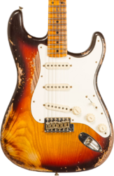 Elektrische gitaar in str-vorm Fender Custom Shop Red Hot Stratocaster #CZ580088 - Super Heavy Relic 3-Color Sunburst