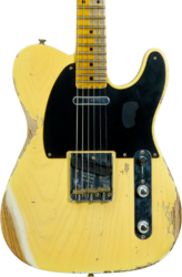 Televorm elektrische gitaar Fender Custom Shop 1953 Telecaster #R126760 - Heavy relic nocaster blonde