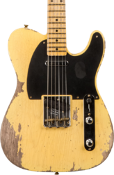 Televorm elektrische gitaar Fender Custom Shop 1953 Telecaster #R136595 - Heavy relic nocaster blonde