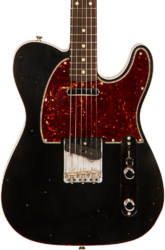 Televorm elektrische gitaar Fender Custom Shop 1960 Telecaster Custom #R114759 - Journeyman relic black