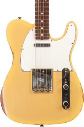 Televorm elektrische gitaar Fender Custom Shop 1960 Telecaster #R133843 - Relic natural blonde