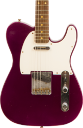 Televorm elektrische gitaar Fender Custom Shop 1960 Telecaster Custom #CZ549121 - Journeyman relic purple metallic