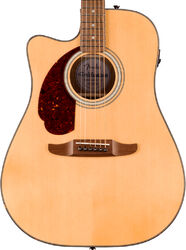 Folk gitaar Fender California Deluxe Redondo CE LH - natural