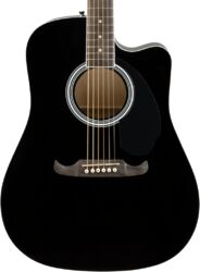 Volksgitaar Fender Alternative FA-125CE Dreadnought - black