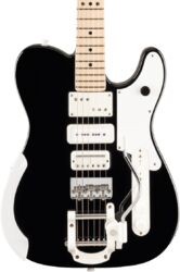 Kenmerkende elektrische gitaar Fender Jack White Triplecaster Telecaster (USA, MN) - Black