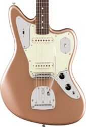 Retro-rock elektrische gitaar Fender American Professional Classic Jaguar (USA, RW) - Faded firemist gold