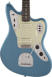 Retro-rock elektrische gitaar Fender Made in Japan Traditional 60s Jaguar (RW) - Lake placid blue
