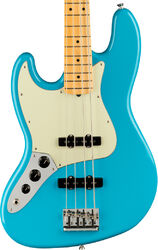 Solid body elektrische bas Fender American Professional II Jazz Bass Linkshandige (USA, MN) - Miami blue