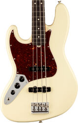 Solid body elektrische bas Fender American Professional II Jazz Bass Linkshandige (USA, RW) - Olympic white