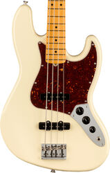Solid body elektrische bas Fender American Professional II Jazz Bass (USA, MN) - Olympic white