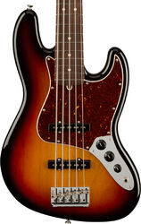 Solid body elektrische bas Fender American Professional II Jazz Bass V (USA, RW) - 3-Color Sunburst