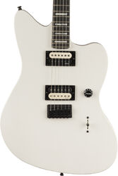 Retro-rock elektrische gitaar Fender Jim Root Jazzmaster V4 (MEX, EB) - Artic white