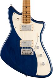 Retro-rock elektrische gitaar Fender Player Plus Meteora HH Ltd (MEX, MN) - Sapphire blue transparent