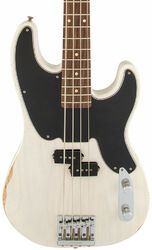 Solid body elektrische bas Fender Mike Dirnt Road Worn Precision Bass (MEX, RW) - White blonde