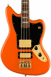 Solid body elektrische bas Fender Mike Kerr Jaguar Bass Ltd (MEX, RW) - Tiger's blood orange