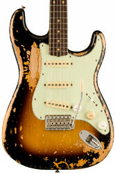 Kenmerkende elektrische gitaar Fender Mike McCready Stratocaster (MEX, RW) - Road worn 3-color sunburst