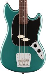Solid body elektrische bas Fender American Professional Classic Mustang Bass (USA, RW) - Faded Sherwood Green Metallic
