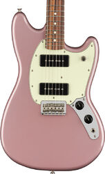 Retro-rock elektrische gitaar Fender Player Mustang 90 (MEX, PF) - Burgundy mist metallic