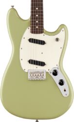 Retro-rock elektrische gitaar Fender Player II Mustang (MEX, RW) - Birch Green