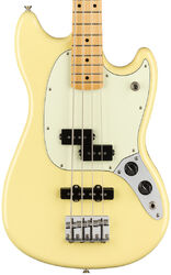 Solid body elektrische bas Fender Player Mustang Bass PJ Ltd (MEX, MN) - Canary