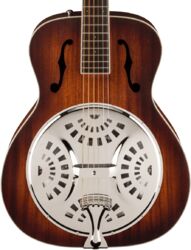 Dobro resonatorgitaar Fender Paramount PR-180E Resonator - Aged Cognac Burst