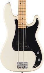 Solid body elektrische bas Fender Standard Precision Bass (MN) - Olympic white