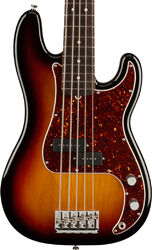 Solid body elektrische bas Fender American Professional II Precision Bass V (USA, RW) - 3-Color Sunburst