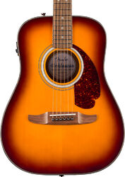 Folk gitaar Fender California Deluxe Redondo Jr. E - honey sunburst