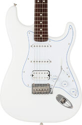 Elektrische gitaar in strat vorm Fender Made in Japan Hybrid II Stratocaster HSS (RW) - white