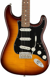 Elektrische gitaar in str-vorm Fender Player Stratocaster Plus Top (MEX, PF) - Tobacco burst
