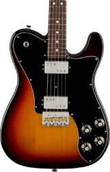 Televorm elektrische gitaar Fender American Professional II Telecaster Deluxe (USA, RW) - 3-Color Sunburst