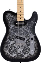 Televorm elektrische gitaar Fender Made in Japan Telecaster Ltd - Black paisley