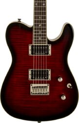 Televorm elektrische gitaar Fender Telecaster Korean Special Edition Custom FMT (LAU) - Black cherry burst