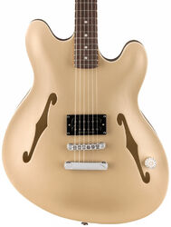 Semi hollow elektriche gitaar Fender Tom DeLonge Starcaster - Satin shoreline gold
