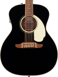 Folk gitaar Fender California Deluxe Villager E (12-String) - Black