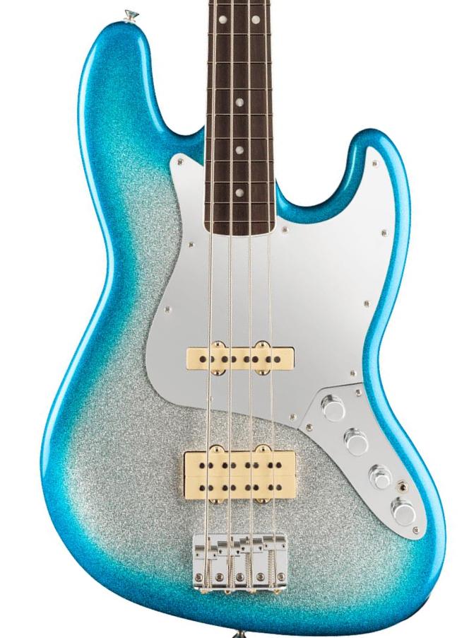 Solid body elektrische bas Fender Player Plus x Blu DeTiger Jazz Bass Ltd (MEX, RW) - SKY BURST SPARKLE