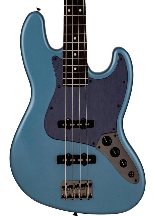 Solid body elektrische bas Fender Made in Japan Hybrid II Jazz Bass Ltd - Matte Aero Blue