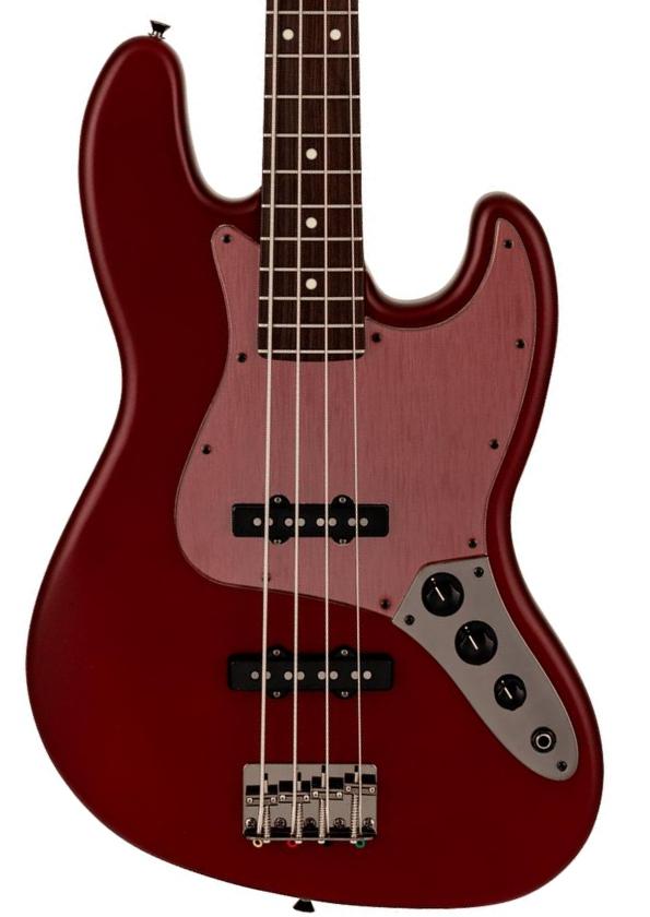 Solid body elektrische bas Fender Made in Japan Hybrid II Jazz Bass Ltd - Matte Inferno Red